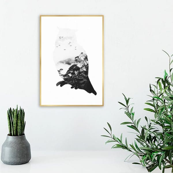 sowa i las jako motyw