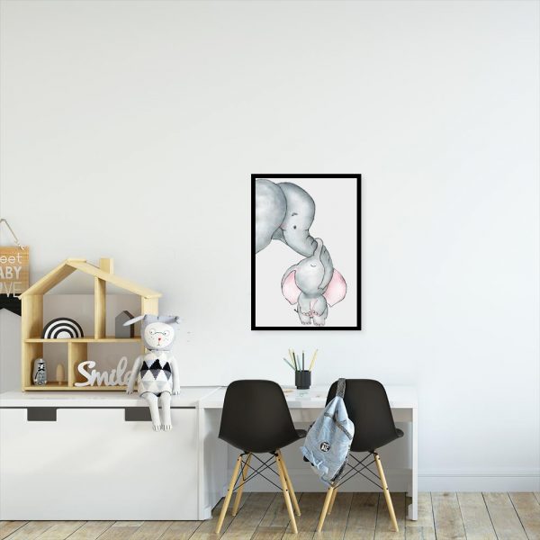 bawiące się słonie w pokoju dziecka