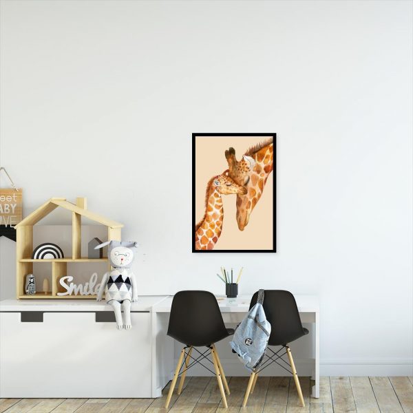 żyrafki jako plakat