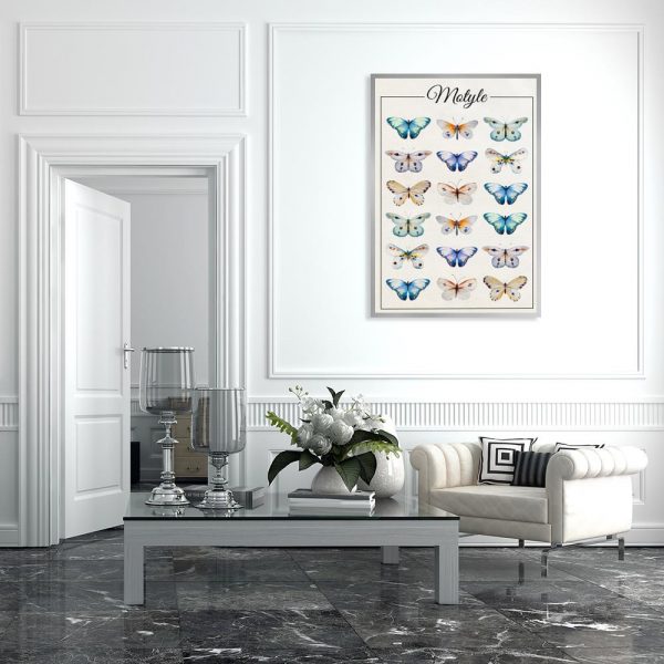 plakat z motylami