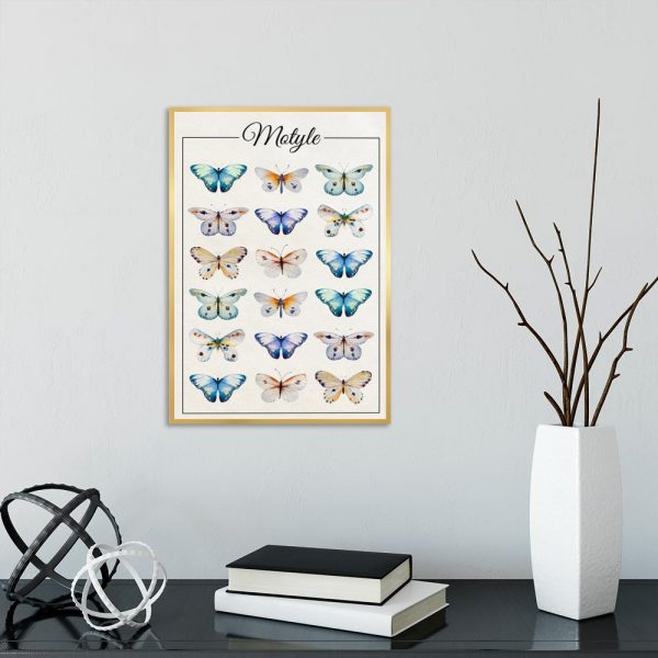 motyle jako motyw plakatu