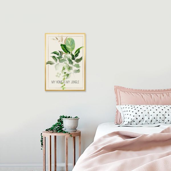 plakat z motywem dżungli do salonu