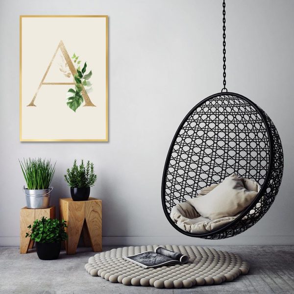 litera a na plakacie