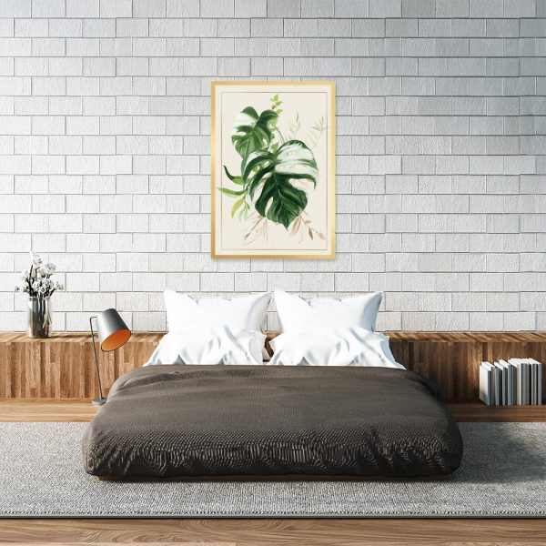 monstera jako motyw plakatu