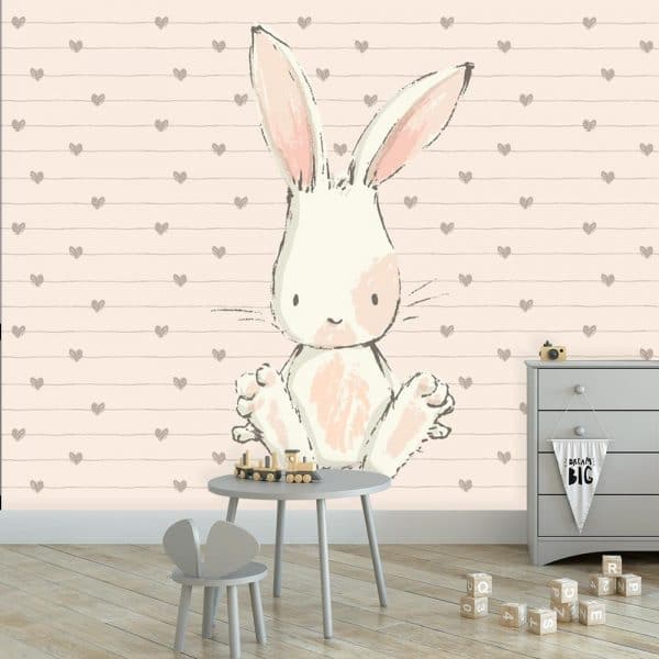 króliczek w pokoju dziewczynki