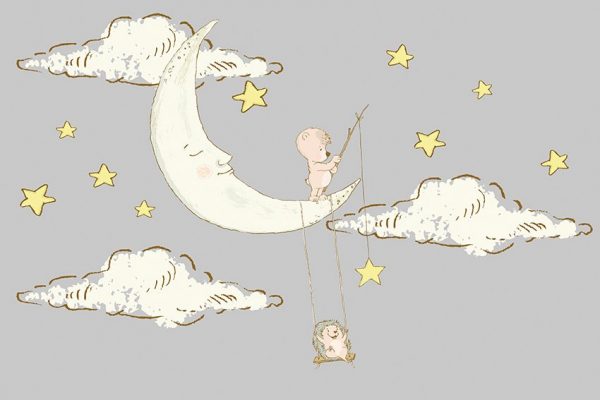 motyw senny na tapecie