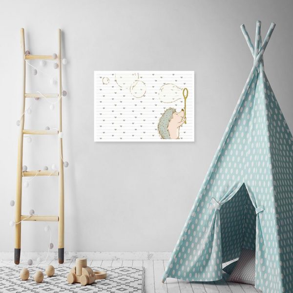 jeż na plakacie dla dziecka