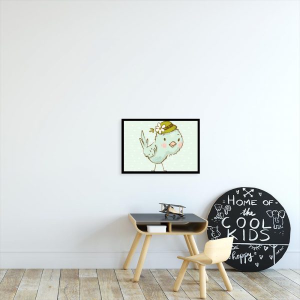 ptaszek niebieski jako plakat