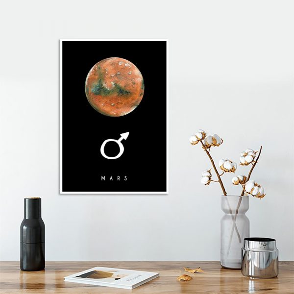 plakat pionowy z marsem