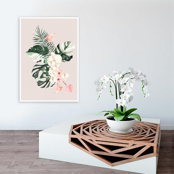 plakat i motyw botaniczny