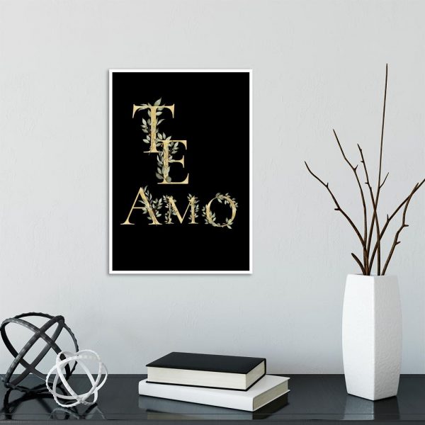 plakat z motywem napisu