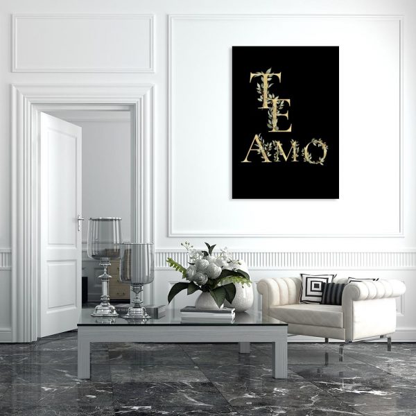 dekoracja z napisem te amo