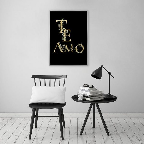 plakat i napis te amo