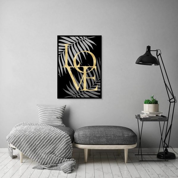 plakat z motywem love
