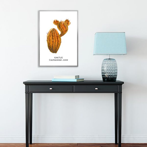 dekoracja z motywem kaktusa