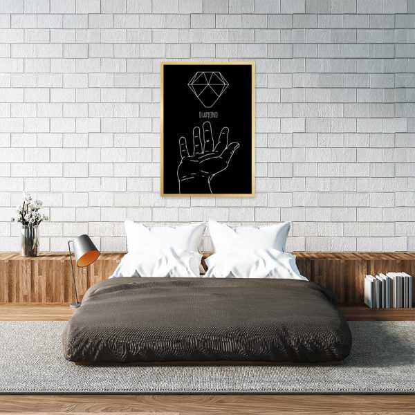 dekoracja z diamentem