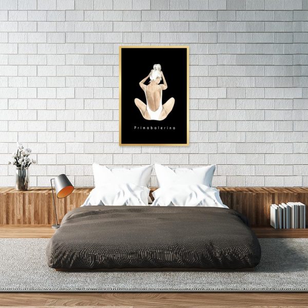 plakat z motywem balerinki