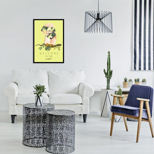 plakat z motywem napisu