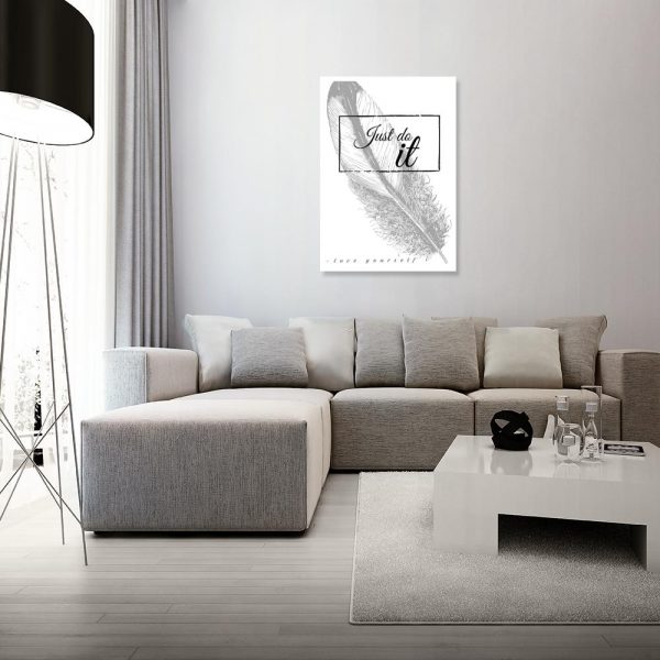 Plakat czarno-biały do salonu