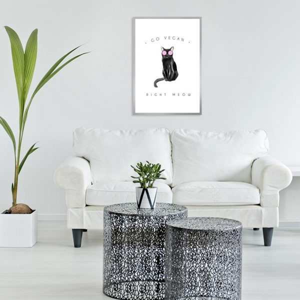 Plakat czarno-biały do dekoracji salonu