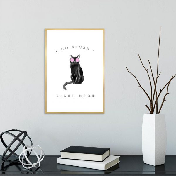 Plakat z napisem do salonu