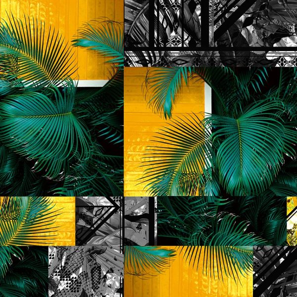 Wzorzysta fototapeta do salonu