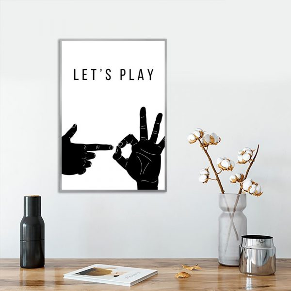 Plakat czarno-biały do salonu