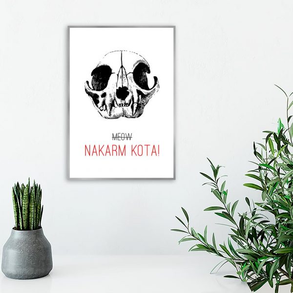 Czarno-biały plakat do salonu