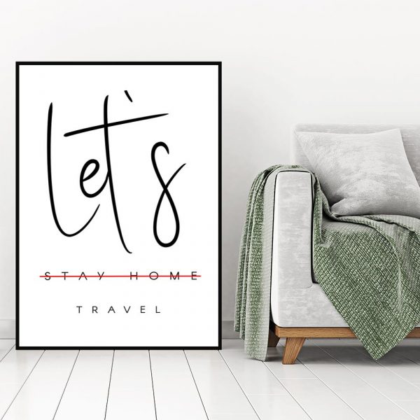 Czarno-biały plakat do salonu