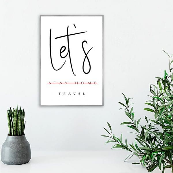 Plakat z motywem podróżowania do salonu