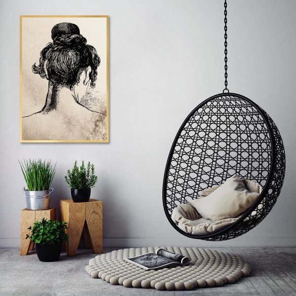 Plakat z rysunkiem do salonu