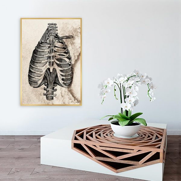 Plakat w odcieniach sepii do salonu