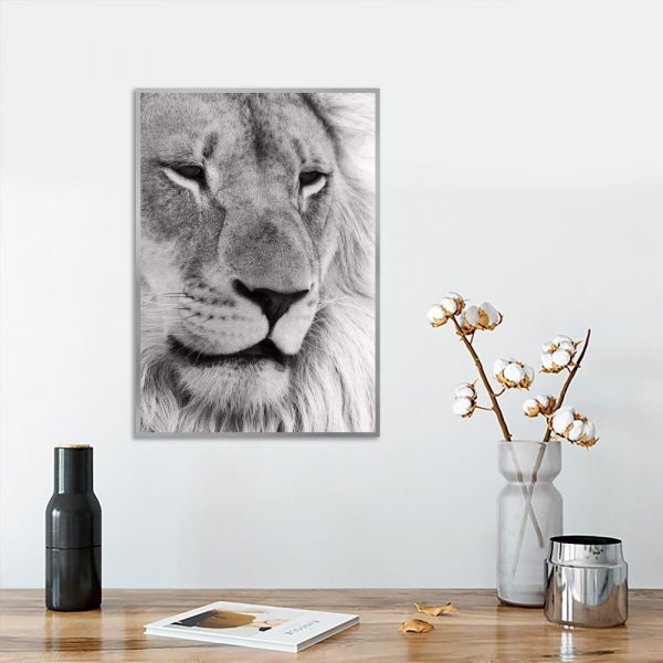 Czarno-biały plakat do salonu