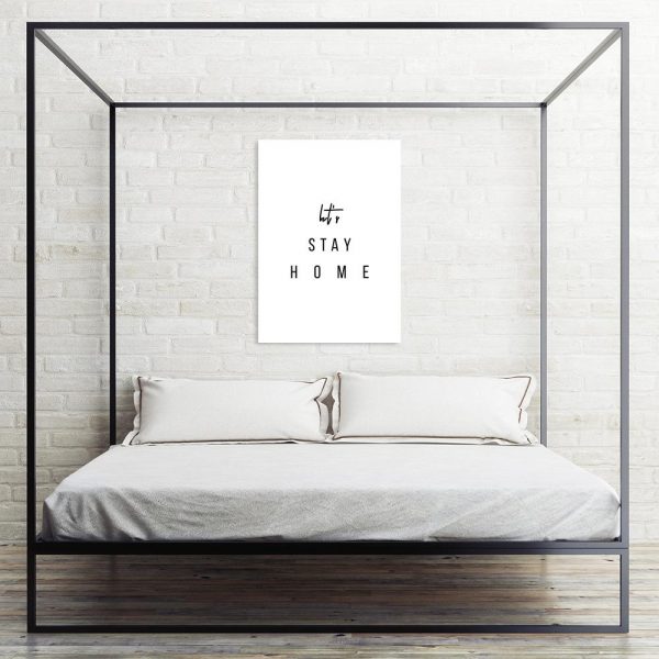 Czarno-biały plakat do sypialni