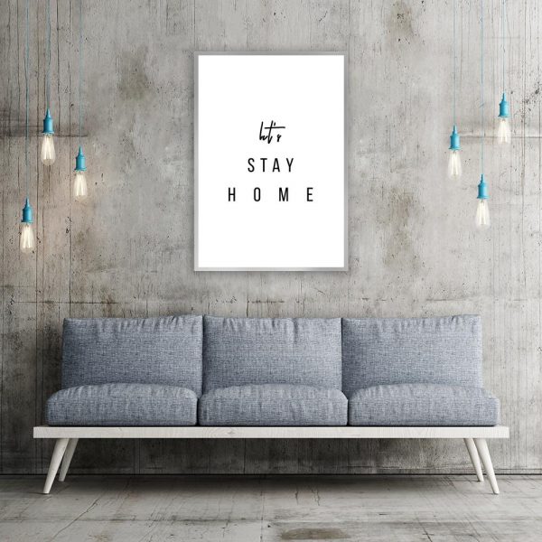 Plakat w kolorze czarno-białym do salonu