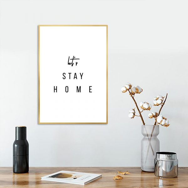 Plakat typograficzny do salonu