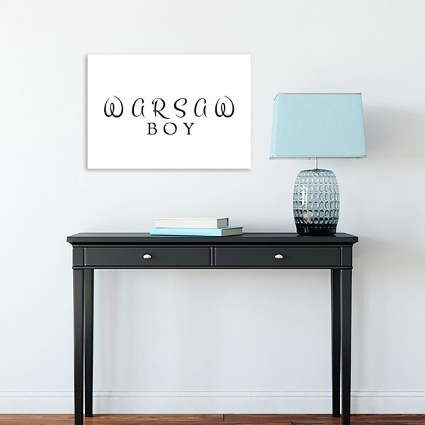 Minimalistyczny plakat do przedpokoju