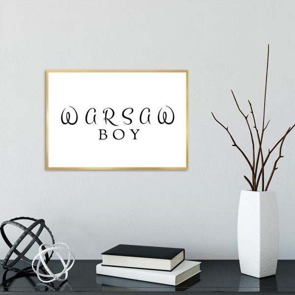 Plakat z motywem Warszawy do salonu