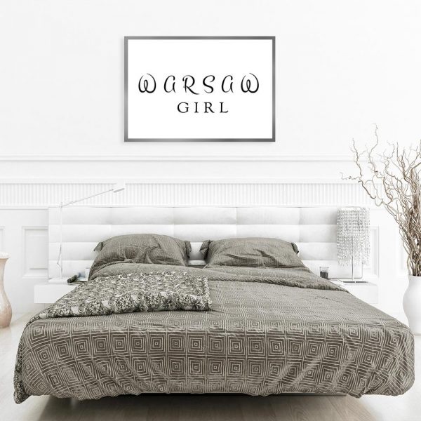 Plakat typograficzny do sypialni