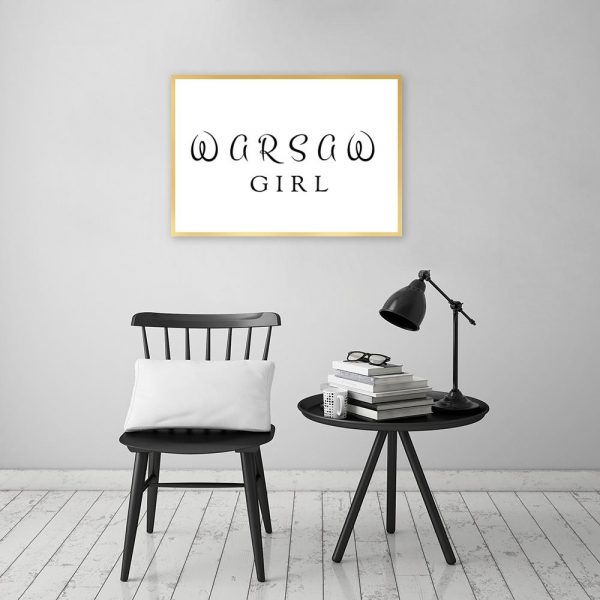 Plakat czarno-biały do salonu