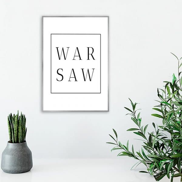 Czarno-biały plakat do salonu