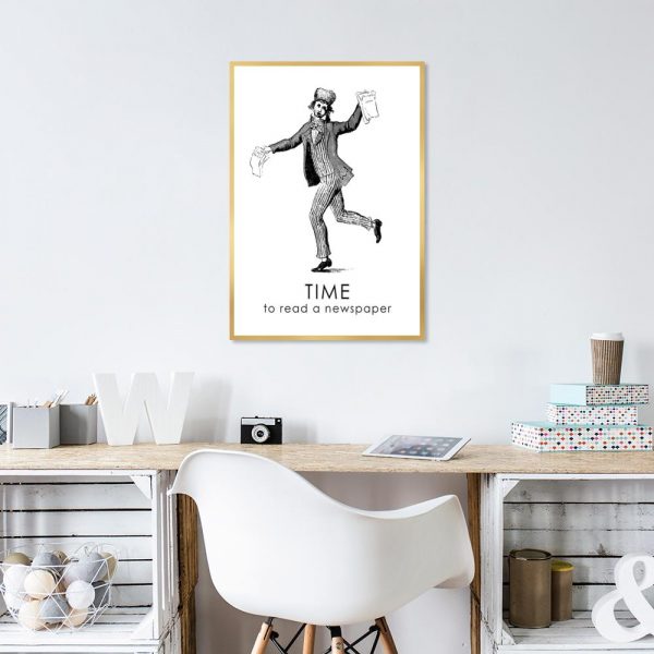 Plakat z napisem do biura