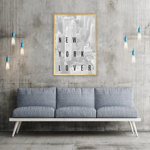 Czarno-biały plakat do salonu