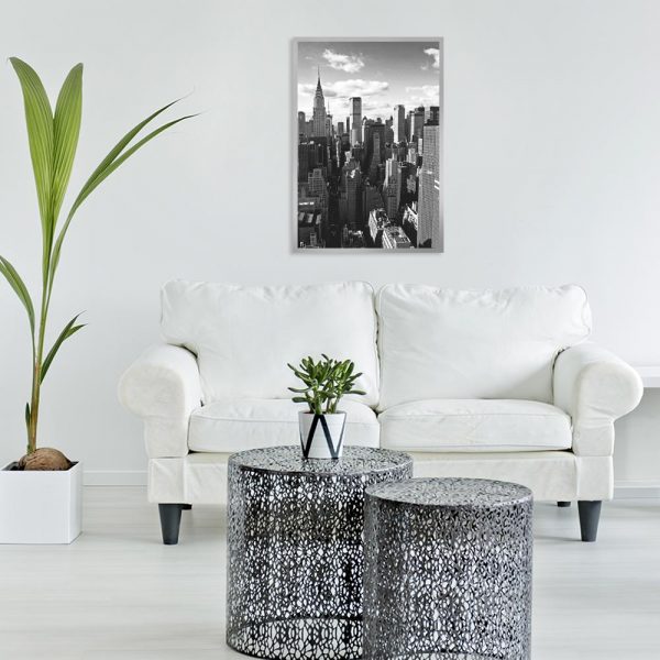 Czarno-biały plakat do salonu