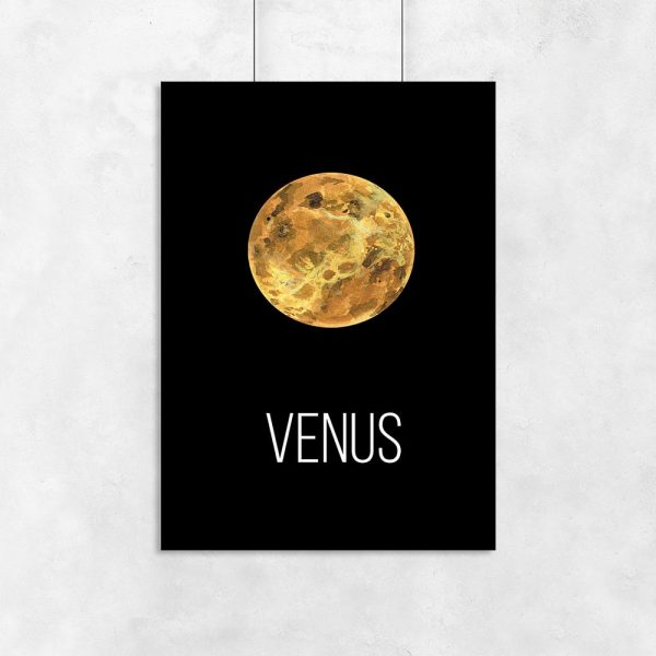 Plakat z motywem planety do salonu