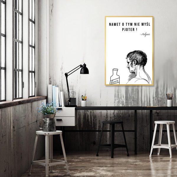 Plakat typograficzny do biura