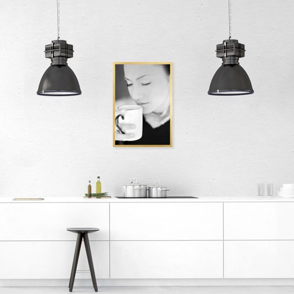 Plakat czarno-biały do kuchni