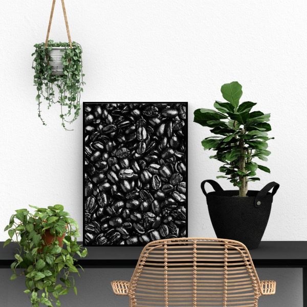 Czarno-biały plakat do kuchni