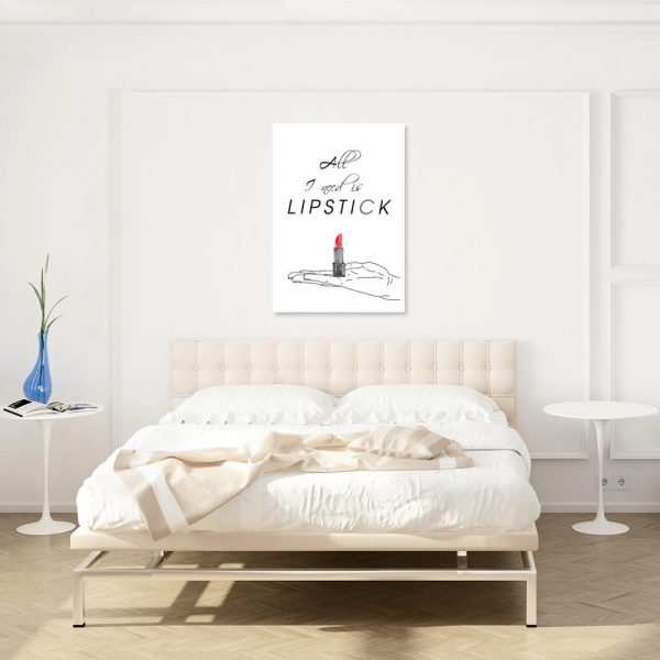 Plakat z napisem do sypialni