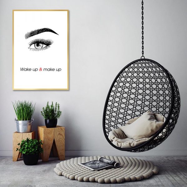 Czarno-biały plakat do salonu